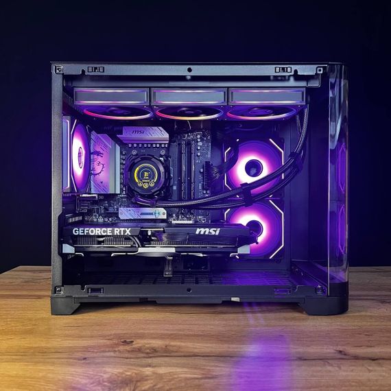 Збірка на замовлення: ігровий ПК GameMax Hype-M Black Tower / AMD Ryzen 7 7800X3D (8 (16) ядер по 4,2 - 5,0 ГГц) / 32 ГБ DDR5 / 1000 ГБ SSD M.2 / nVidia GeForce RTX 5070 Ti, 16 ГБ GDDR7, 256-bit / 750W | Зображення 6