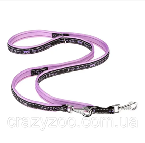 Поводок-перестежка для собак Ferplast Sport Dog GA15/200 нейлоновый фиолетовый 1.5х200 cм 78004430