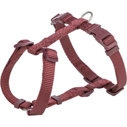Шлея Trixie Premium H-harness для собак L 60–87 см 25 мм бордовий