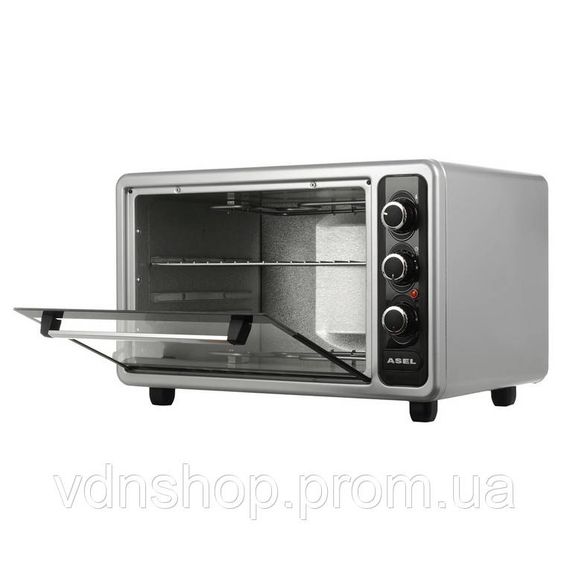 Духовка електрична з таймером автовідключення ASEL AF-40-23 1300 Вт 40 л, Мультипіч для домашніх страв VL-99 | Зображення 1