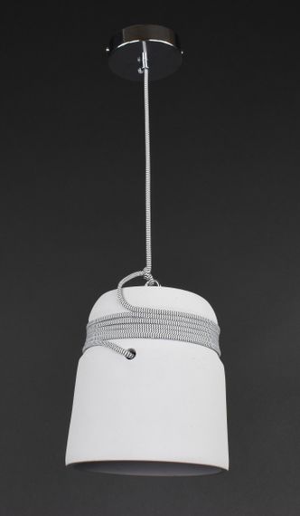 Люстра підвісна на 1 лампочку 27823 Хром 30-180х18х18 см. | Зображення 4