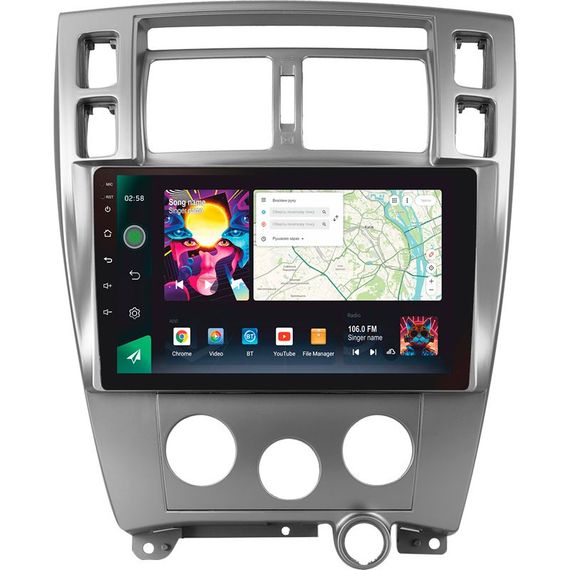 Штатна магнітола Sigma PRO 10464 4+64 Gb Hyundai Tucson 1 2004-2009 10"