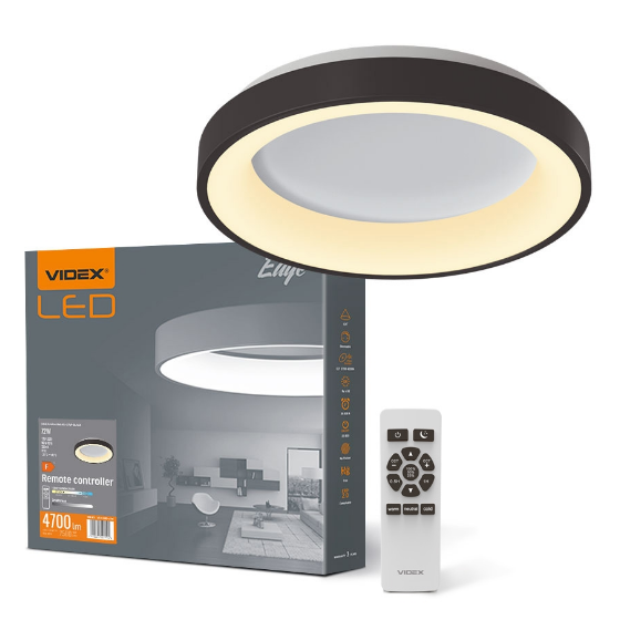 LED Светильник настенно-потолочный 72W 2700-6000К 220V кольцевой VLE-ERC-72B Videx