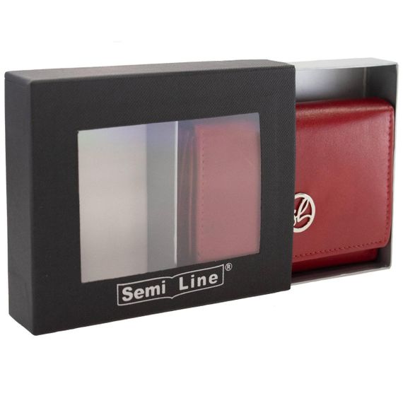 Гаманець жіночий шкіряний Semi Line RFID Red (P8272-2) | Зображення 2