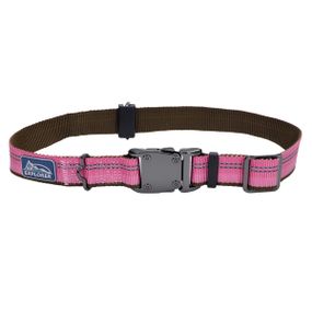 Ошейник светоотражающий для собак Coastal K9 Explorer Collar, 46-66 см, розовый