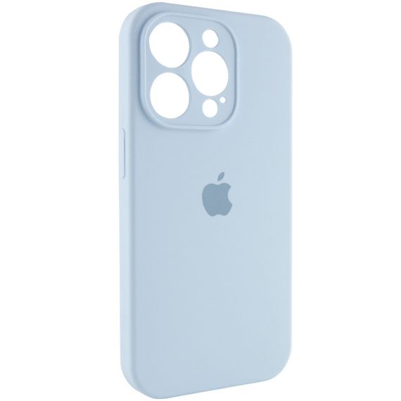 Чехол Silicone Case Full Camera Protective (AA) для Apple iPhone 14 Pro Max (6.7") Голубой / Sweet Blue | Зображення 1