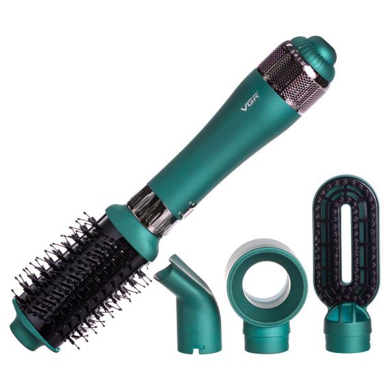 Фен-щітка 4в1 з насадками, 1000 Вт професійний VGR V-493
