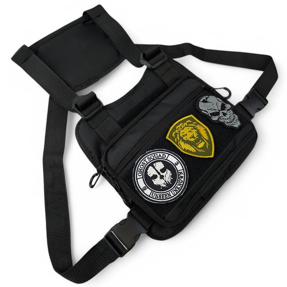 Тактична сумка несесер, Сумка нагрудна водонепроникна Чоловіча тактична з кордури VJ-87 | Зображення 7