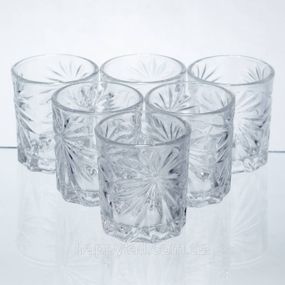 Набір чарок для міцних напоїв Shot glass 6 штук по 75 мл HP-17-36
