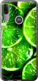 Чохол на Motorola Moto E6 Plus Зелені часточки лимона "852u-1780-2448"