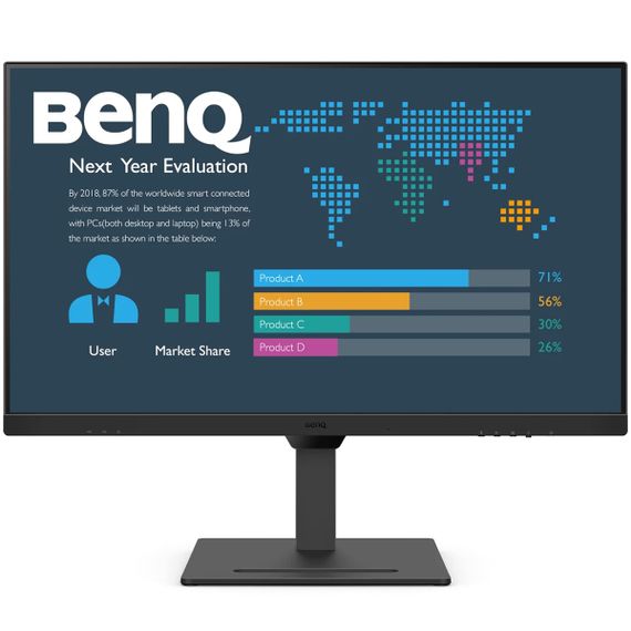 TFT 31.5" BenQ BL3290QT, IPS, 2K QHD, 75Hz, HDMI, DP, DP-out, USB-C, HAS, USB-hub, колонки, чорний | Зображення 3