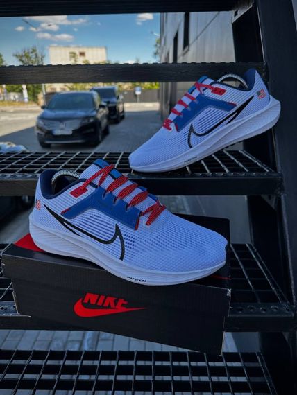 Кросівки Nike Zoom Pegasus 40 USA (White & blue) | Зображення 5