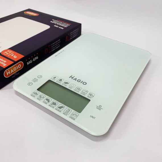 Кухонные весы с плоской поверхностью MAGIO, Компактные и удобные весы для кухни пищевые YH-65 | Зображення 5