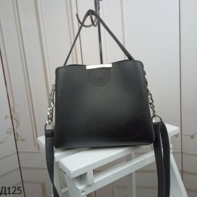 Невелика жіноча сумка крос-боді Чорна