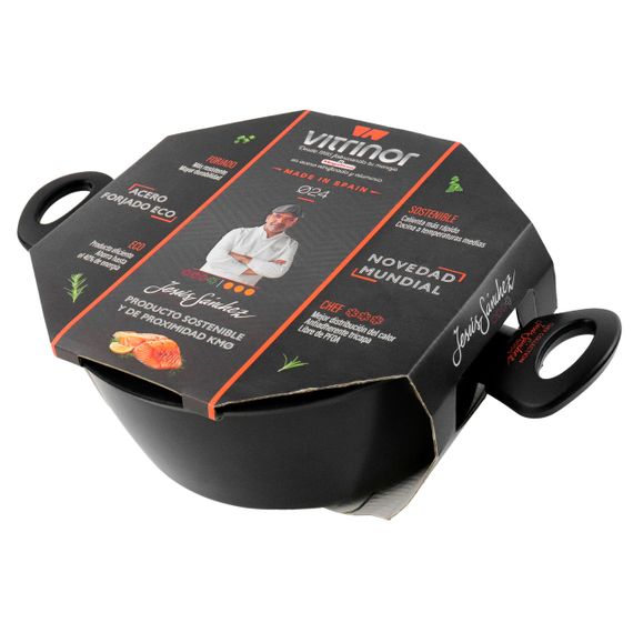 Кастрюля с крышкой VITRINOR CHEF COLLECTION, 24 см, 3,8 л, с антипригарным покрытием. | Зображення 8