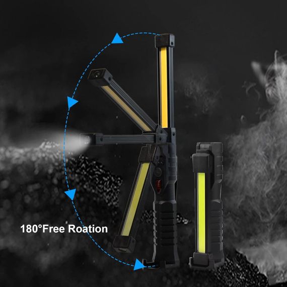 Ліхтар LIGHT L08-1 з магнітним підставою та підвісним гачком для кемпінгу ∙ Акумуляторний поворотний ліхтар LIGHT L08-1 | Зображення 4