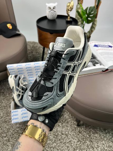 Чоловічі кросівки ASICS Gel-Kahana TR V4 Grey Black White (замша , текстиль) весна / літо / осінь 46 28.5 - 29 см | Зображення 2