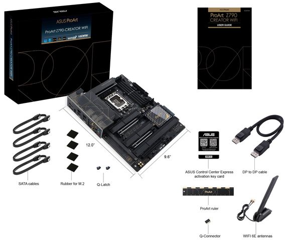 Материнcкая плата ASUS PROART Z790-CREATOR WIFI s1700 Z790 4xDDR5 M.2 HDMI Thunderbolt Wi-Fi BT ATX 90MB1DV0-M0EAY0 | Зображення 1
