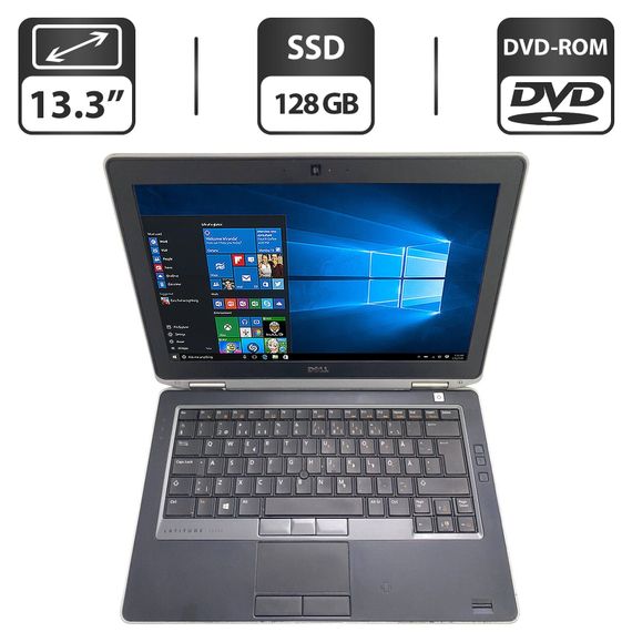 Ноутбук Dell Latitude E6330 / 13.3" (1366x768) TN / Intel Core i7-3520M (2 (4) ядра по 2.9 - 3.6 GHz) / 8 GB DDR3 / 128 GB SSD / Intel HD Graphics 4000 / WebCam / DVD-ROM б/у