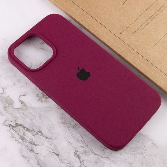 Чехол Silicone Case Full Protective (AA) для Apple iPhone 14 Pro Max (6.7") Бордовый / Maroon | Зображення 4
