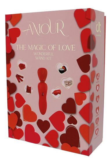 Подарочный набор секс-девайсов ,, Магия любви,, Dream Toys AMOUR THE MAGIC OF LOVE красный Sex Aura | Зображення 8