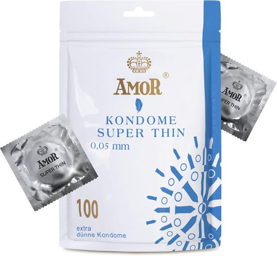 Презервативы – Amor Premium Super Thin, 100 шт. Sex Aura