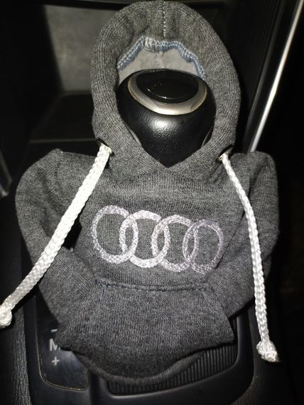 Чохол кофта Худі аксесуар на КПП  Car Hoodie ауді Audi сірий подарунок автомобілісту 10070