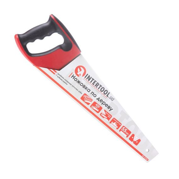 Ножівка для деревини 400 мм, з гартованим зубом, потрійне заточення INTERTOOL HT-3104 | Зображення 5