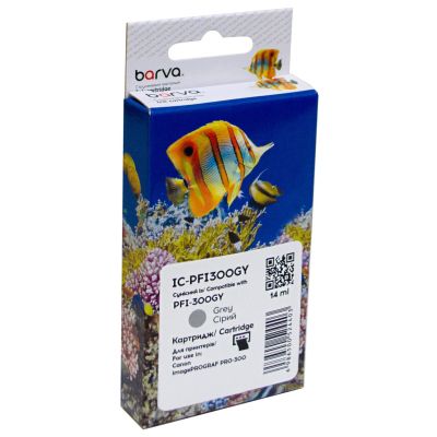 Картридж Barva Canon PFI-300GY 4200C001 236с gray (IC-PFI300GY)