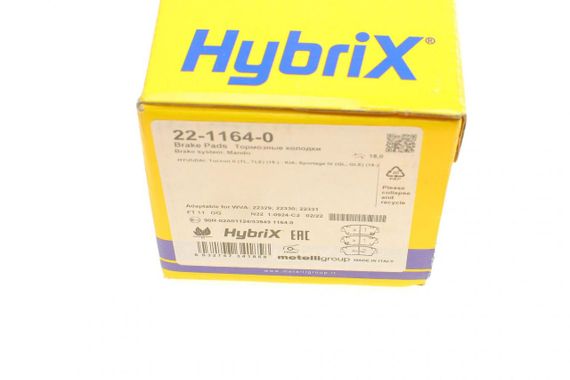 Колодки гальмівні передні Hyundai ix35 13- Tucson 15- Elantra 16- Kia Sportage 15- 22-1164-0 | Зображення 7