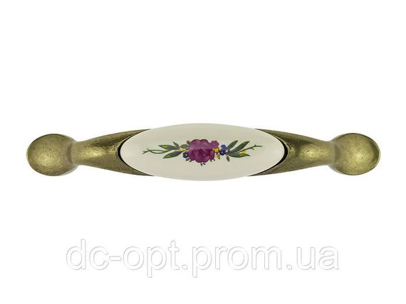 Ручка DP 196/96 G4/MLK6 Бронза Античная/Роза Красная ДС ОптимаЛайн | Зображення 1