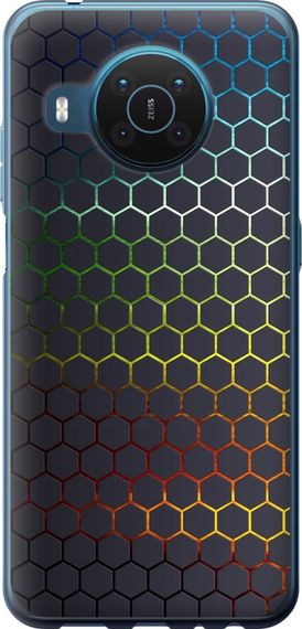 Чехол на Nokia X20 Переливающиеся соты "498u-2532-17620"