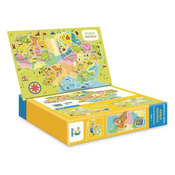 Розвиваюча гра "Магнітна мапа України" 200268 30 магнітних елементів | Зображення 2