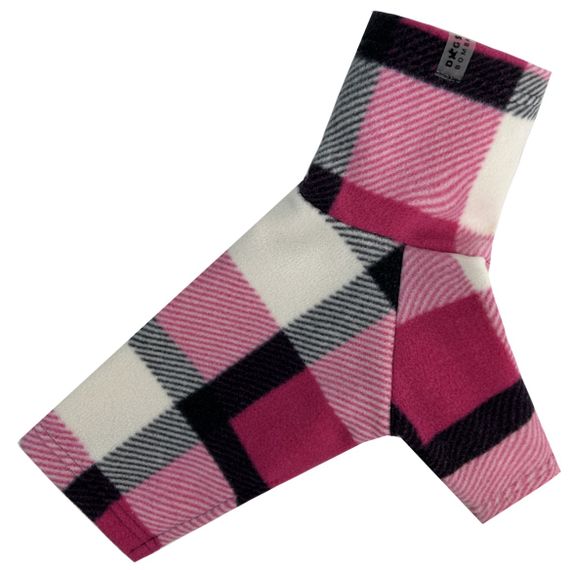 Светр флiс картатий малина Y-359