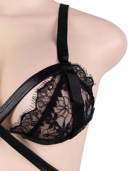 Мереживний комплект, ліф та трусики Star Night, чорний, 3XL-4XL sexstyle | Зображення 2