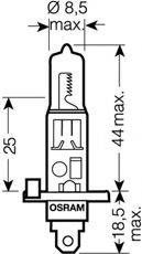 Лампа фарна H1 12v 100w P14,5s (вир-во OSRAM) OSRAM 62200