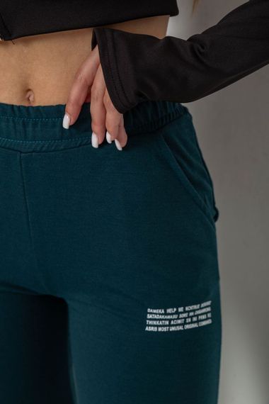 Спортивные штаны женские, цвет зеленый, 238R5052-1 | Зображення 4