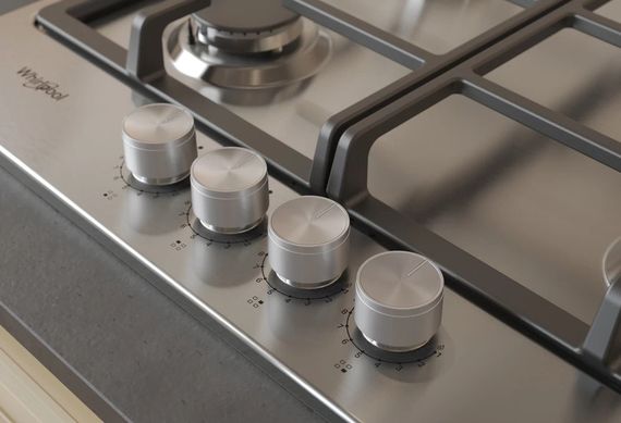 Варочная поверхность Whirlpool газовая TKRL661IXEU | Зображення 6