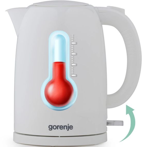 Електрочайник Gorenje K17W 1.7 л білий | Зображення 2