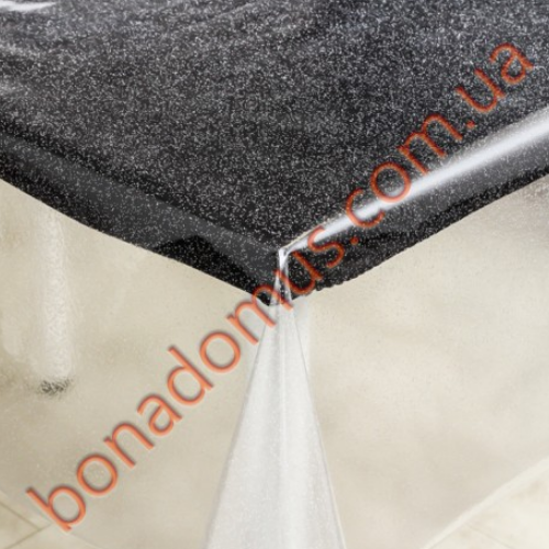 Клейонка кухонна 1,37*20м силікон лазерна Glitter Silver Bona Domus