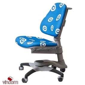 Кресло Goodwin OXFORD (KY618) синий с белыми кружками