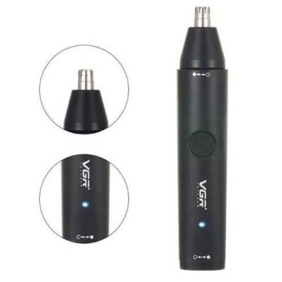 Тример для стрижки волосся у вухах/носі 2 в 1 VGR V-615 Чорний