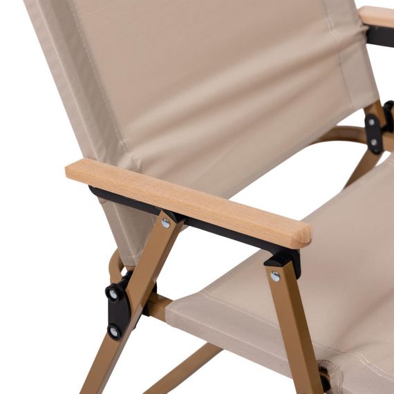 Кресло раскладное туристическое 46х54х75 см кресло складное для пикника на природу Бежевый | Зображення 5