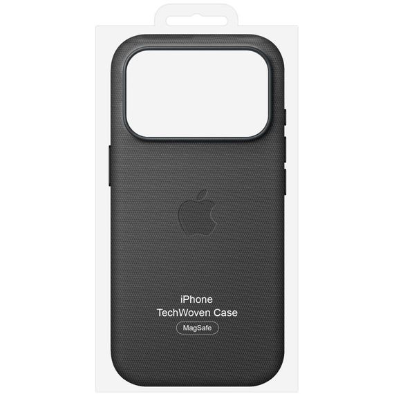 Тканинний чохол TechWoven (AAA) with MagSafe and Animation для Apple iPhone 17 Pro (6.3") Black | Зображення 3