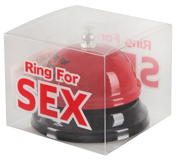Звонок настольный "RING FOR SEX" бордовый Sex Aura | Зображення 2