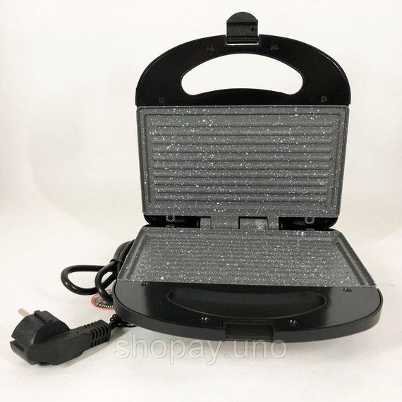Двусторонняя бутербродница MAGIO MG-367 780 Вт, Бутербродница с защитой от перегрева TC-41 | Зображення 3
