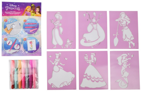 Набір Disney Princess Спрей-ручки з трафаретами (DP22364)