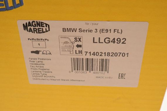 Фонарь задний BMW 3 E90 04-11 L M47 M57 N43 N45 N46 N47 N52 N53 N54 N57 714021820701 | Зображення 4