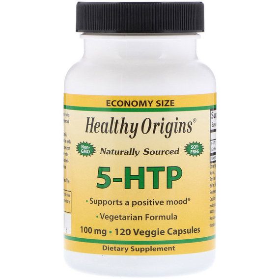 Тріптофан Healthy Origins 5-HTP 100 mg 120 Veg Caps HO35082