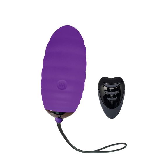 Віброяйце Adrien Lastic Ocean Breeze 2.0 Purple кероване зі смартфону, водостійкий стимулятор IPX4 | Зображення 2